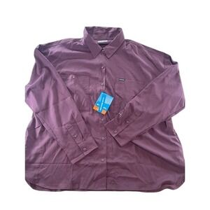Columbia‎ Womens Silver Ridge Utility LS Shirt 3X 3XL Long Sleeve Button Up